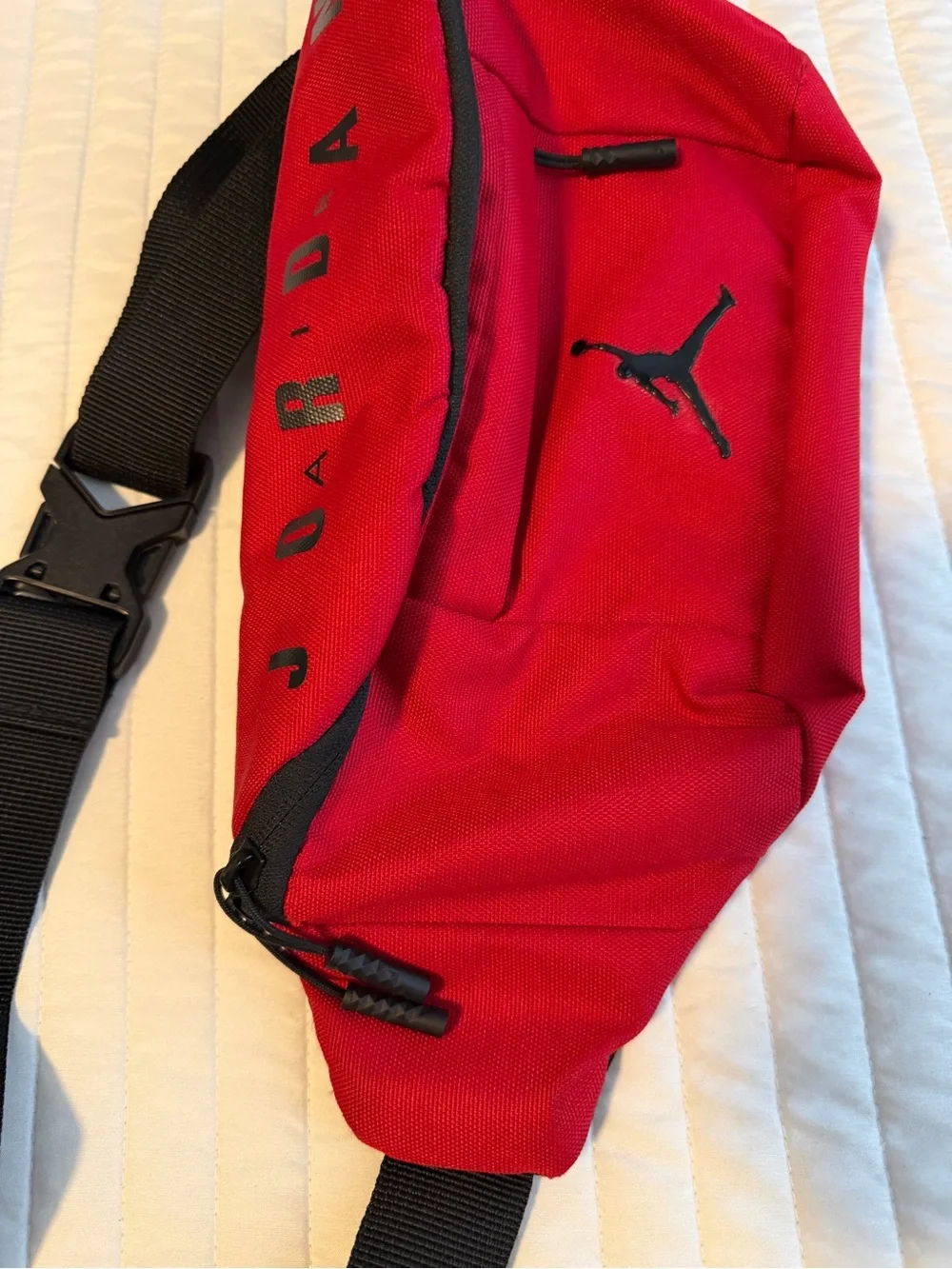 Jordan Red Waist Pack with Black Accents
